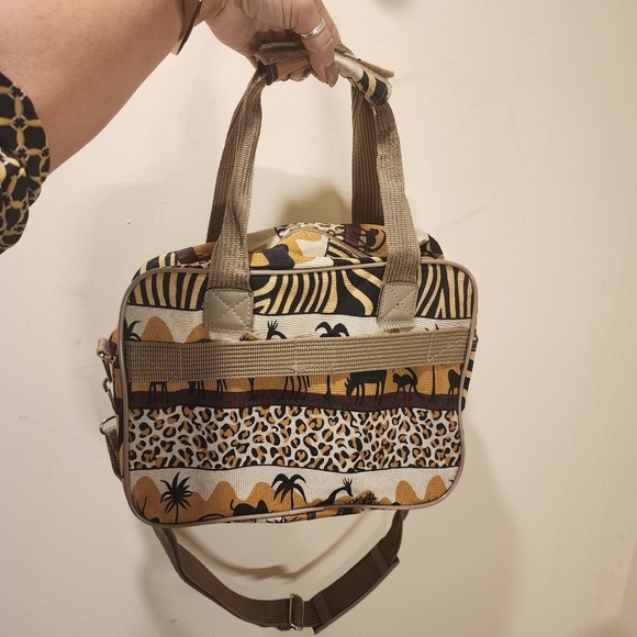 Pioneer Express Vintage Safari Printed travel bag - Picture 1 of 10